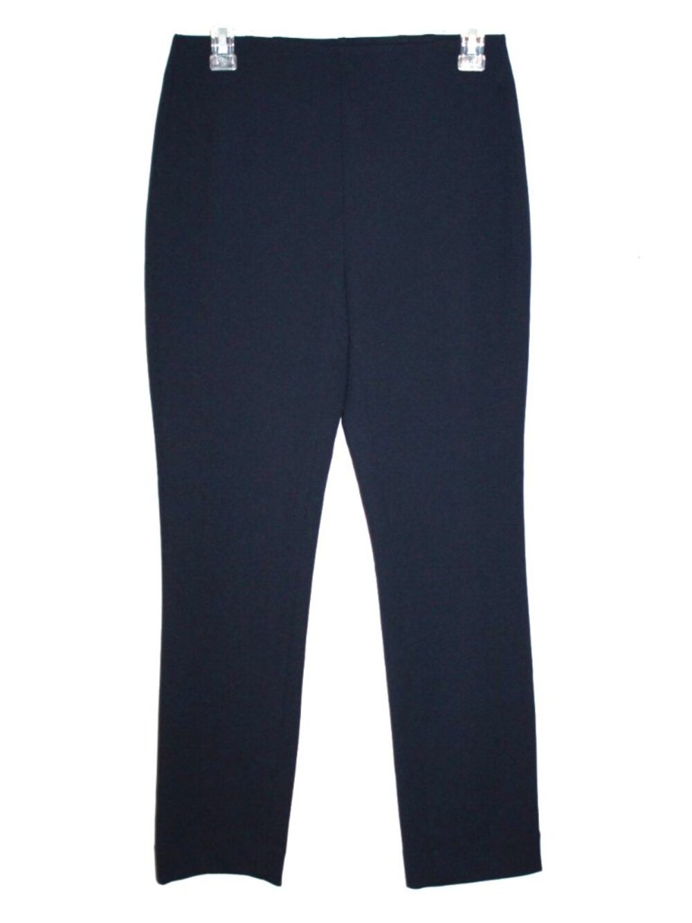 White House Black Market Women's Size 2 Straight Navy Dress Pants Pull-on